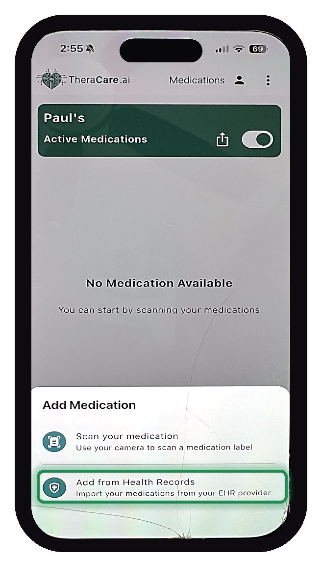 Step 2: Add from Health Records