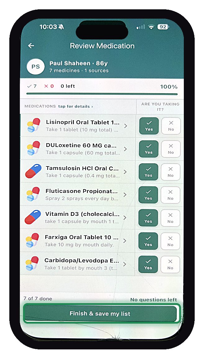 Step 9: Review your medications